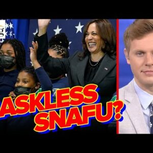 Unmasked Kamala Harris Does Photo Op With MASKED DC School Kids: Robby Soave