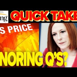 Jen Psaki WALKS AWAY As Reporter Asks How Inflation Hits Low Income Americans | Rising Quick Takes