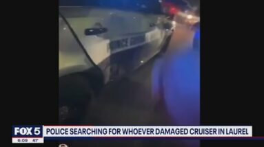 Large crowd caught on camera attacking Prince George's County police cruiser | FOX 5 DC