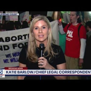 Protestors react to leaked Supreme Court draft