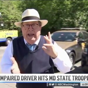 Suspected Impaired Driver Hits Maryland State Trooper | NBC4 Washington