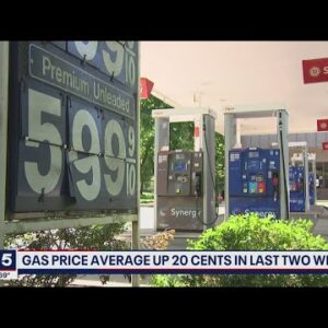 Gas price average up 20 cents in last two weeks, could increase for Memorial Day | FOX 5 DC