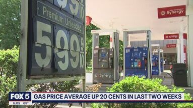 Gas price average up 20 cents in last two weeks, could increase for Memorial Day | FOX 5 DC