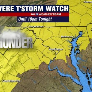FOX 5 Radar: Flooding, severe thunderstorms possible for parts of DC region Monday |  FOX 5 DC
