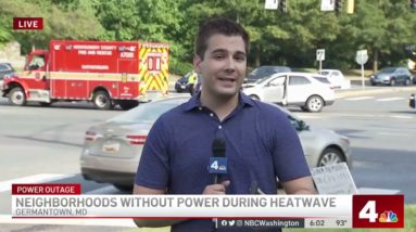 6,500+ Residents Without Power in Montgomery County On Hottest Day of Year | NBC4 Washington