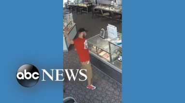 Man with brick fails to break into jewelry display case
