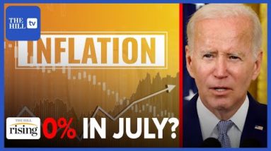 Biden Falsely Claims 0% INFLATION In July. Gas Prices Dip, Grocery & Energy Costs Jump: Bri & Robby