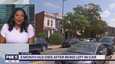 3-month-old infant dies in DC after being left in hot car | FOX 5 DC