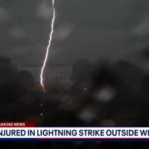 4 people critical after ligtning strike near White House