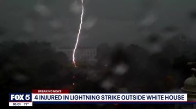 4 people critical after ligtning strike near White House