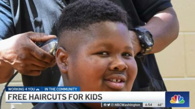 A Virginia Barber Gives Free Back-To-School Haircuts | NBC4 Washington