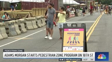 Adams Morgan First Pedestrian Zone Day on 18th Street | NBC4 Washington