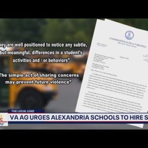 Virginia Attorney General urges Alexandria City Schools to hire more school resource officers