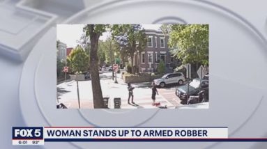 DC woman defending herself against armed carjacker caught on camera | FOX 5 DC