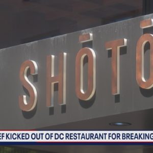 Chef kicked out of DC restaurant for breaking dress code