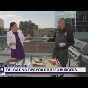 Cooking with Como: Stuffed burger with Tailgate Ted