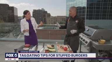 Cooking with Como: Stuffed burger with Tailgate Ted