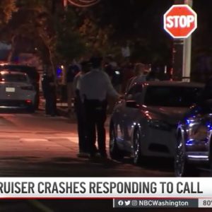 DC Officer Crashes Cruiser While Responding to Call | NBC4 Washington