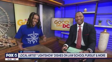 DC rapper Lightshow talks music, law school pursuit and more | FOX 5 DC