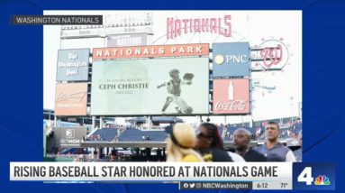 17-Year-Old Rising Baseball Star Honored at Nationals Game | NBC4 Washington