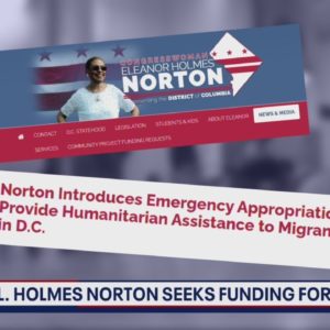 Bill to provide $50M for humanitarian assistance to migrants introduced by DC congresswoman