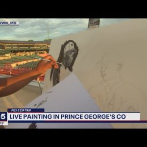 FOX 5 Zip Trip Bowie: Live painting