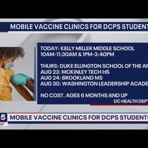 DC mobile vaccine clinic helps bring essential back-to-school shots to children in the District