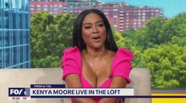 Kenya Moore twirls onto Good Day DC as a guest host!
