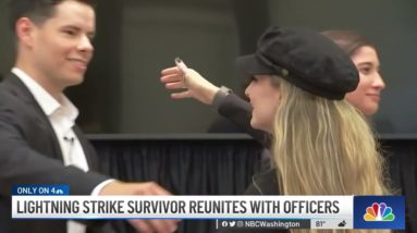 DC Lightning Strike Survivor Reunites With Secret Service Officers Who Saved Her | NBC4 Washington
