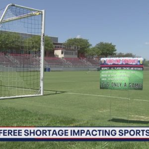 Referee shortage impacting sports world