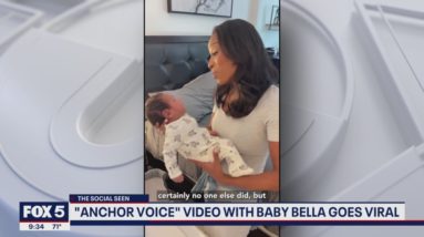Jeannette Reyes, baby Bella and husband go viral on TikTok for 'anchor voice' video