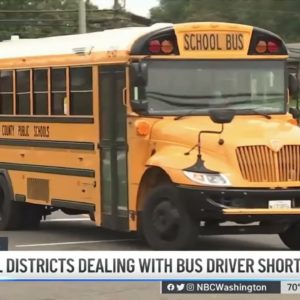 School Districts Grapple With Bus Driver Shortage | NBC4 Washington