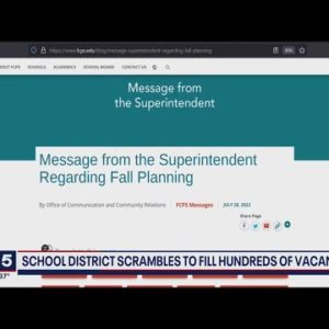 School districts scramble to fill hundreds of vacancies