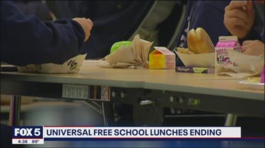 Universal free school lunches ending in DMV schools