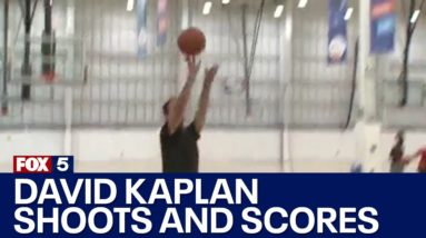 David Kaplan makes basket during a live shot and we're impressed | FOX 5 DC
