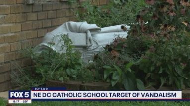 Vandals target St. Anthony Catholic School in DC; school officials call destruction a hate crime