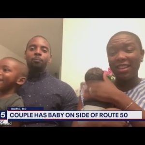Bowie couple has baby on side of Route 50