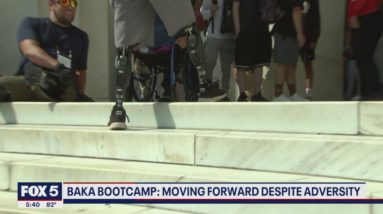 Amputees climb Lincoln Memorial in display of overcoming adversity | FOX 5 DC