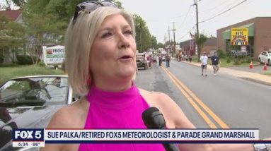 FOX 5 legend Sue Palka leads Gaithersburg's Labor Day Parade
