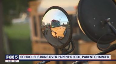 Dumfries school bus driver runs over parent's foot; Parent charged | FOX 5 DC