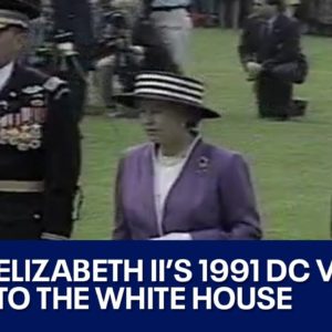 Remembering Queen Elizabeth II | The Queen visits the White House in 1991 - FOX 5 DC
