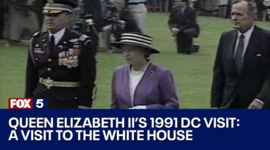 Remembering Queen Elizabeth II | The Queen visits the White House in 1991 - FOX 5 DC