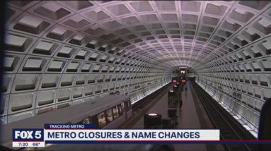 Metro to implement name changes at 5 stations; Yellow, Blue Line construction begins this weekend