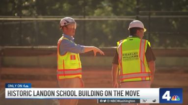 Historic Maryland School Building Being Moved | NBC4 Washington