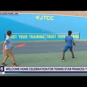 Welcome home celebration held for tennis star Frances Tiafoe in Prince George's County