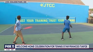 Welcome home celebration held for tennis star Frances Tiafoe in Prince George's County