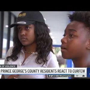 Prince George's County Kids Respond to Youth Curfew | NBC4 Washington