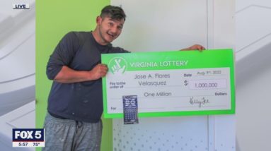 Virginia man surprised to win $1 million lottery after he thought winning ticket was worth $600