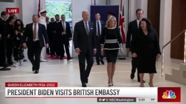 President Biden Visits British Embassy Following Queen Elizabeth II's Death | NBC4 Washington