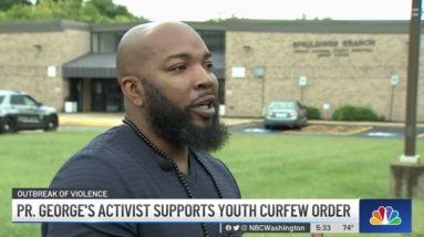 Community Activist Supports Prince George's Youth Curfew Order | NBC4 Washington